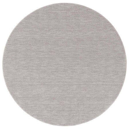 Safavieh 6 ft. 7 in. x 6 ft. 7 in. Lasa Power Loomed Round Area Rug, Light Grey LAS108F-7R